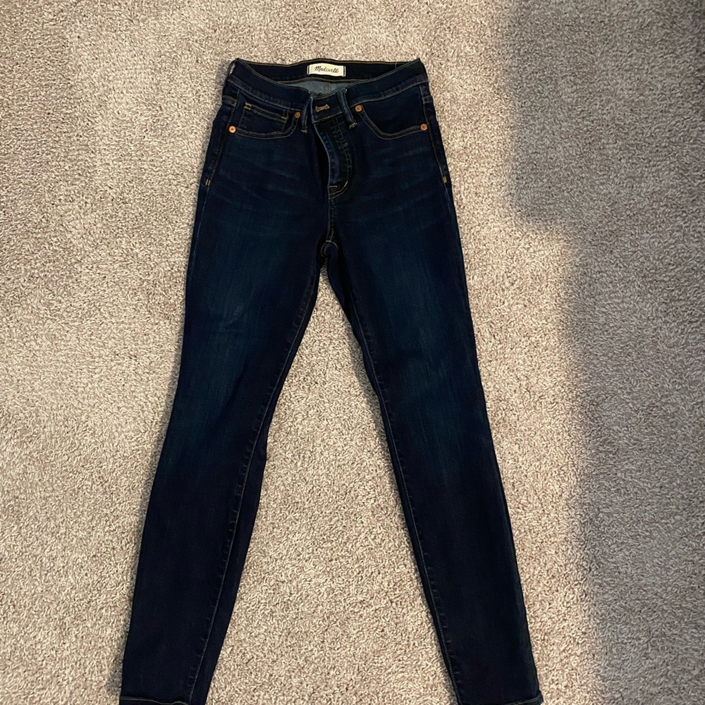 Madewell jeans with stretch. 26R. Dark wash.